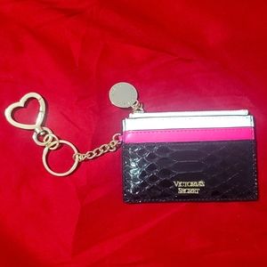 Victoria's secret brand new makeup wallet card coin bag key chain